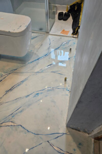 Ensuite refurb bathroom floor